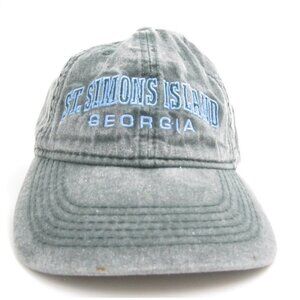 Women St Simons Island Georgia Embroidered Adjustable Hat (C)